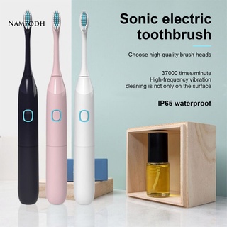 Dq cepillo de dientes eléctrico de alta frecuencia vibración Mini niños adultos bajo ruido cerdas suaves cepillo de dientes Sonic cuidado Oral