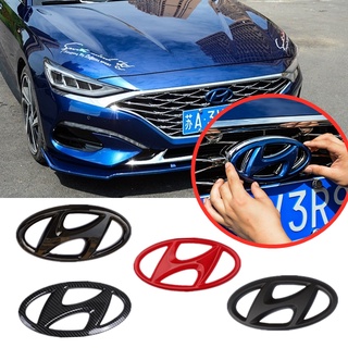 ABS Coche Exterior Rejilla Delantera Trasera Emblema Del Tronco Insignia Volante Pegatina Para Hyundai Lafesta Mistra 2014 2019 Accesorios