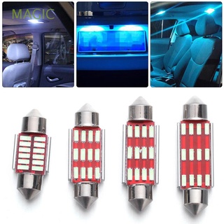 MAGIC DC12V Dome Lamp White/ Ice Blue C5W Car LED Reading Bulbs 12 SMD 4014 Interior 31mm 36mm 39mm 41mm No Error Canbus Festoon Light/Multicolor