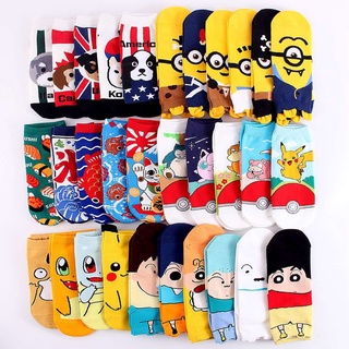 Nuevos calcetines de dibujos animados de primavera para mujeres, lindos calcetines de corte bajo para mujeres, calcetines de corte bajo para estudiantes de verano de Anime japonés【11Mes24Terminado entrega diaria】 (1)