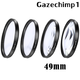 [Gazechimp1] Kit de filtro de primer plano +1 +2 +4 +10 lentes de vidrio óptico para cámaras digitales (3)