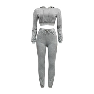 Ljw-Conjunto Casual deportivo de 2 piezas para mujer/conjunto de manga larga+pantalones para mujer