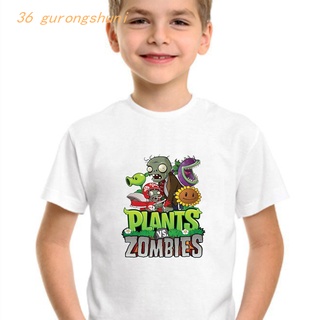 Gráfico Camisetas Plantas Vs Zombies GARGANTUAR Chico Camiseta Niños Peashooter Ropa Niñas Camisas Girasol Zombie