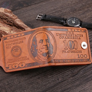 Flash 1 pza monedero monedero diseño corto diseño de dólar Vintage para tarjetas de dinero de negocios (7)