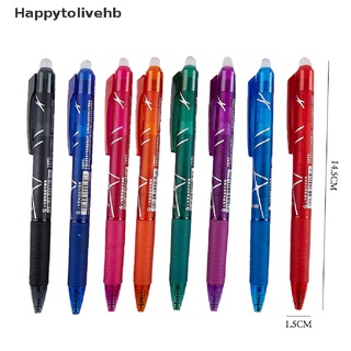 [happytolivehb] juego de bolígrafos de gel borrables de 0,5 mm bala azul verde púrpura tinta neutral borrable [caliente]