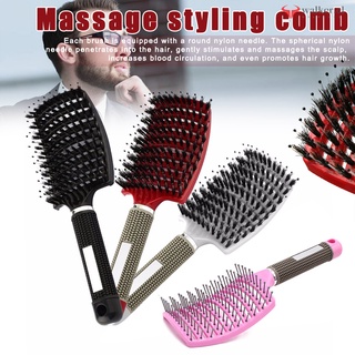cepillo de cerdas de pelo desenredante peine herramienta de estilo para el pelo largo grueso rizado