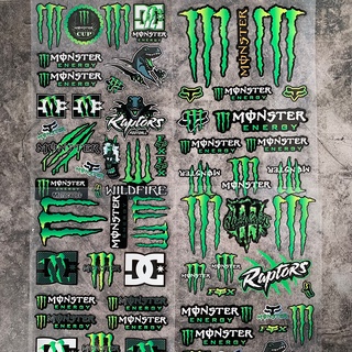 Monster Energy Sticker Reflective Logo Decal Motocicleta Modificación Pegatinas impermeables