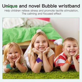 Juguetes para niños y adultos, pulsera con hoyuelos de burbuja, juguete de descompresión antiestrés sensorial regalo (3)