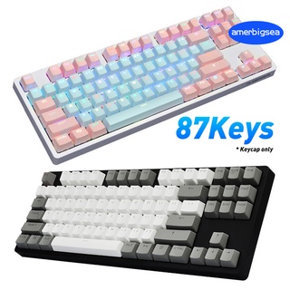 87 unids/Set teclas a juego teclado mecánico Keycap para teclado Cherry
