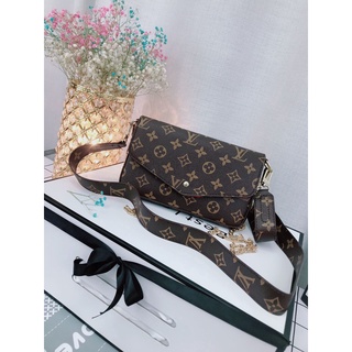 2021 Louis Vuitton LV Three-in-one old flower shoulder bag chain bag mobile phone bag wallet (1)