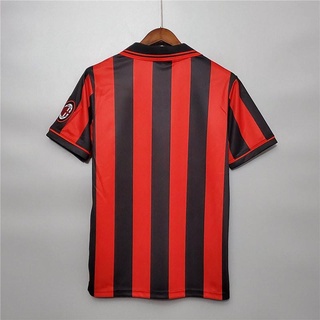 Retro 96/97 Ac Milan Home Shirt De Futebo Camiseta De Fútbol (2)