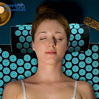 3pcs lotus acupresión masaje yoga almohada aliviar el dolor pico cojín