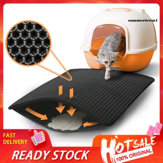 [inventario disponible]colector de arena impermeable de doble capa para gatos/almohadilla de suelo para gatos/suministro de mascotas