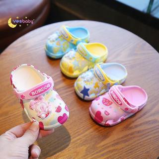 YESBABY zapatos de niña de verano coreano sandalias de verano agujero zapatos de fondo suave antideslizante lindo de dibujos animados zapatillas