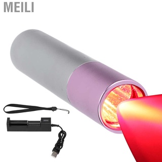 meili luz roja terapia lámpara dispositivo de acero inoxidable portátil alivio del dolor máquina infrarroja