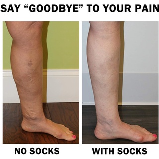3 pares de calcetines de compresión medias para hombres mujeres deportes Running calcetines 30 MmHg Anti fatiga alivio del dolor rodilla calcetines de compresión alta (3)