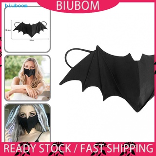 Biuboom negro Color Halloween cubierta facial lavable cubierta facial Cosplay suministros cómodo de usar para fiesta