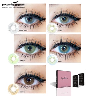 Eyeshare Color Contact Lenses for Eyes 1Pair Ocean Series Cosmetics Lens Yearly Use Beauty Makeup Lenses