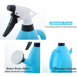 2 in 1 Plastic Watering Can Indoor Garden Plants Pressure Spray Water Kettle Adjustable Sprayer 1L (6)