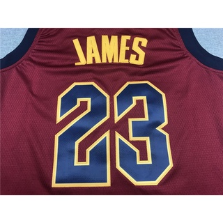 [nuevo] 2019 NBA Cleveland Cavaliers 23 LeBron James rojo temporada regular camisetas de baloncesto (4)