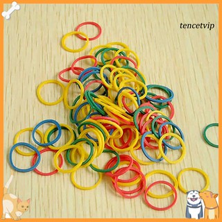[Vip] 100 bandas de goma de Color mezclado para niñas/mascotas/perros/accesorios de aseo para el cabello (1)