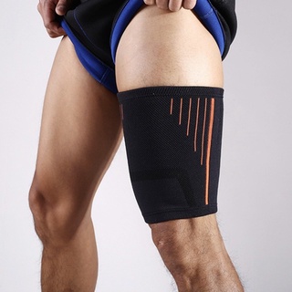 vendaje de compresión elástica para piernas, soporte de muslo, soporte deportivo de seguridad, calentador de piernas