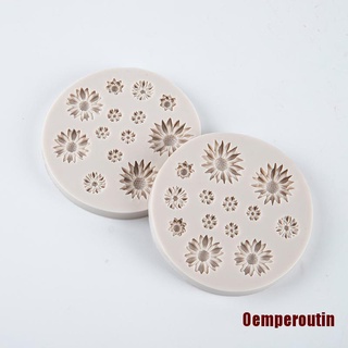 OPTIN Daisy Wild crisantemo molde de silicona en forma de flor Sugarcraft pastel hornear (8)