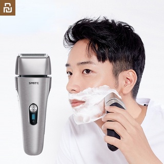 Youpin SMATE 4 cuchillas de afeitar eléctrica de los hombres de la maquinilla de afeitar tipo C USB recargable seco mojado Trimmer de afeitar barba máquina de cuerpo lavable