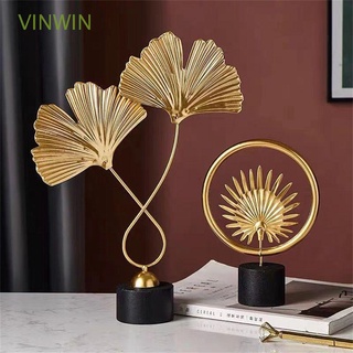 Vinwin decoración De Metal Para el hogar/Ornamentos De Ginkgo con hojas Para TV/Sala De Estar/manualidades