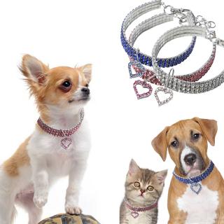 DOREEN Colgante En Forma De Corazón Para Cachorro Gato Teddy Bling Diamond Collar Para Mascotas (6)