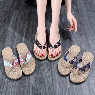 robbin moda sandalias de playa zapatos planos zapatos chanclas mujeres bohemia moda verano floral zapatillas/multicolor (6)