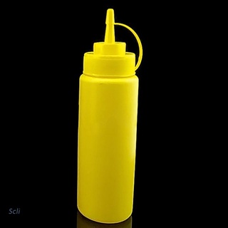 scli 1pc 8-24 oz botella exprimir condimento dispensador de salsa de salsa de mostaza vinagre nuevo