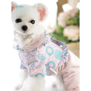 ahstory_ Soft Texture Pet Jumpsuits Cute Puppy Cats Pajamas Clothes Costume Dress-up for Autumn (7)