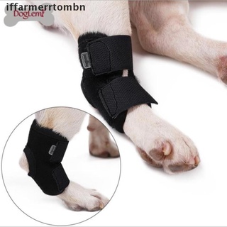 ifrm 1pc perro canino pierna trasera rodillera rodillera hock envoltura articular para cura y previene. (1)