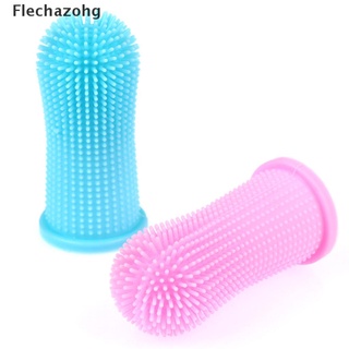 [flechazohg] cepillo de dientes de dedo suave para mascotas/perro/limpieza dental/cepillo de higiene para mascotas/gatos calientes