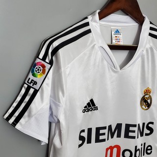 Retro Real Madrid 2004 2005 Local Camiseta de Fútbol Personalización Nombre Número Vintage Jersey (6)