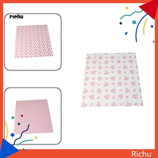 Richu* lindos patrones de papel de cera de grado alimenticio de embalaje de papel de regalo seguro para el uso para la cocina
