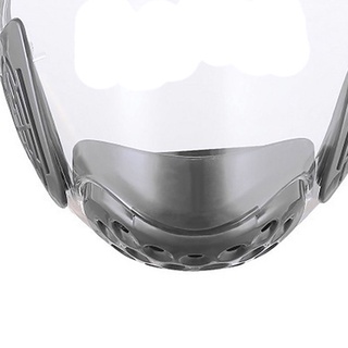 pc transparente máscara facial duradera transparente cara escudo boca cubierta anti niebla