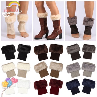 SADLESS New Boot Socks Solid Color Knitting Leg Warmers Socks Women Winter Fashion Girls Boot Warmers/Multicolor