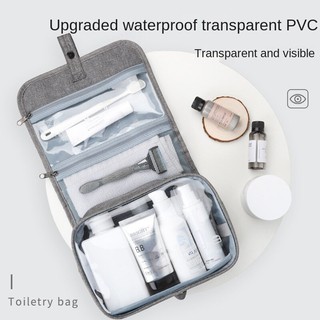 Bolsa de lavado plegable para viaje, bolsa de almacenamiento de gran capacidad, transparente, impermeable, bolsa de baño