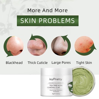 qininkn 50g árbol de té de arcilla máscara nutritiva retráctil poros reparación de la piel puntos negros removedor de puntos negros musque para mujer (7)