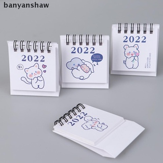 banyanshaw calendario mensual calendario calendario portátil mini flip 2021-2022 escritorio cl
