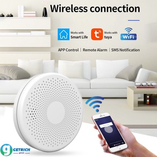 Rich Detector de humo Tuya inteligente WiFi Sensor de luz alarma de alta sensibilidad seguridad del hogar