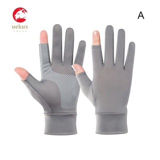 Guantes transpirables antideslizantes aekux Para hombre con diseño De Dedos/guantes Para Pesca/manejar/montar/aire libre (6)