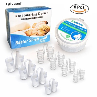 rgiveeef 8pcs dejar de roncar nariz vents clip anti ronquidos apnea sueño dilatadores nasales dispositivo cl