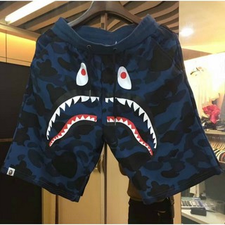 Bape tiburón camuflaje playa hombre mujer Casual pantalones cortos