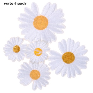 (impermeable) 5 piezas de sol flor margarita coser en/hierro en bordado parche diy artesanía ropa apliques en venta