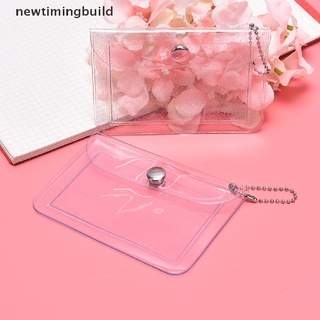 Newtimingbuild - tarjetero de PVC transparente impermeable, Mini monedero para niñas, NTB