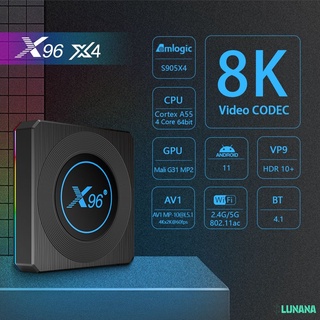 X96 X4 caja de Tv inteligente An 10s905x4 juego de caja de red de red 2.4g/5gwifi caja de Tv Lunana