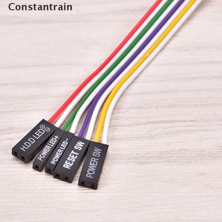 [Cons] Atx PC Compute placa base Cable de alimentación 2 interruptor de encendido/apagado/Reset con luz LED 68cm MY131
